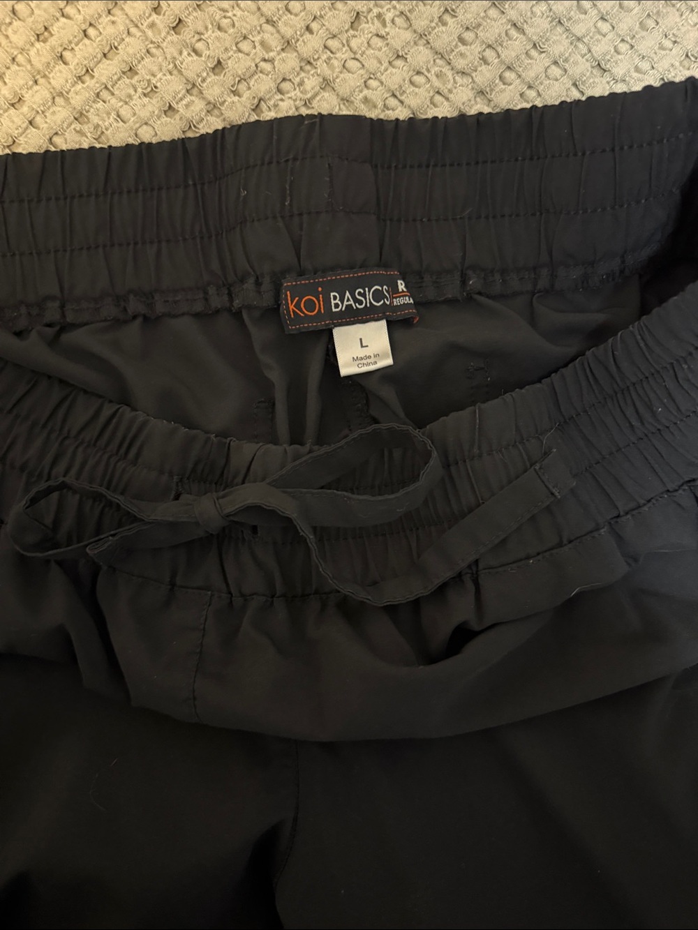 koi Black Men's Jogger Pants with Drawstring - Picture 3 of 3